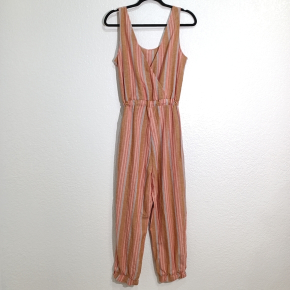 Drew striped romper CA5339 Jogger fit Linen Blend - Picture 2 of 5